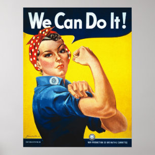 Rosie the Riveter, wir können es schaffen! Plakatd Poster