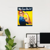 Rosie the Riveter, wir können es schaffen! Plakatd Poster (Heimbüro)
