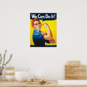 Rosie the Riveter, wir können es schaffen! Plakatd Poster (Küche)