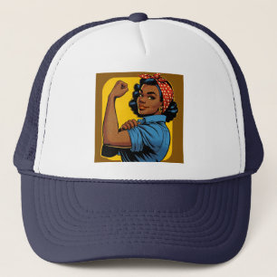 Rosie the Riveter Wir können es tun! Afrikanisch Truckerkappe