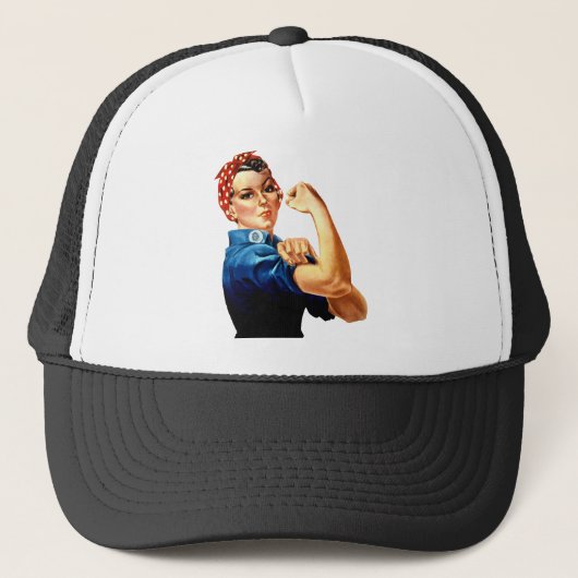 Rosie the Riveter - Wir können es tun! Trucker Hat Truckerkappe (Vorderseite)