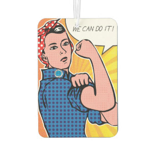Rosie the Riveter Wir können es tun, um Vintag Autolufterfrischer