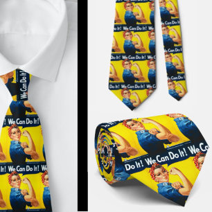 Rosie The Riveter wir machen es Necktie Krawatte