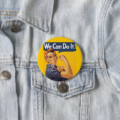 Rosie the Riveter "Wir schaffen das" Button (Beispiel)