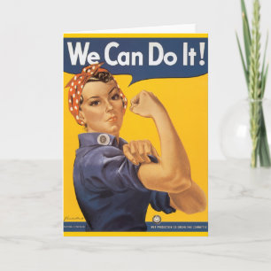 Rosie the Riveter "Wir schaffen es" Karte