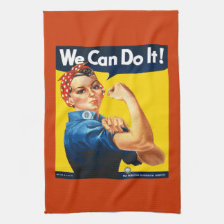 Rosie the Riveter Wir schaffen es Küchenhandtuch Handtuch