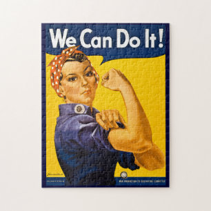 Rosie the Riveter Wir schaffen es Vintage Puzzle