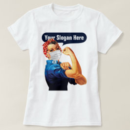 Rosie the Riveter with Mask - Fügen Sie Ihren eige T-Shirt