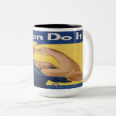 Rosie the Riveter Zweifarbige Tasse (VorderseiteRechts)