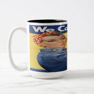 Rosie the Riveter Zweifarbige Tasse