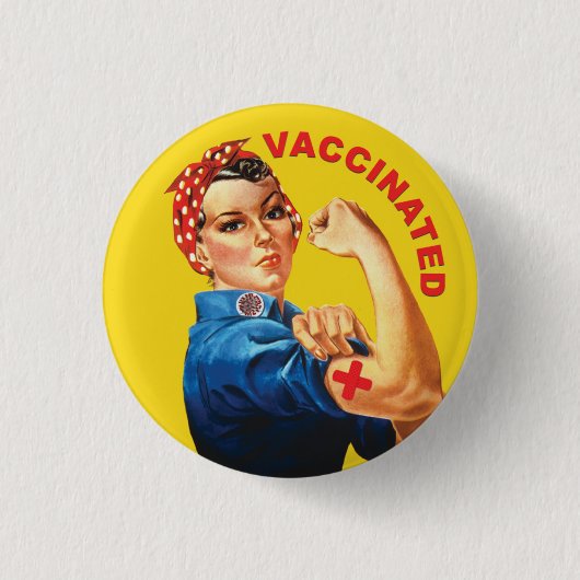 Rosie the Vaccine Button (Vorderseite)
