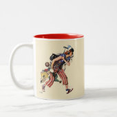 Rosie to Rescue Zweifarbige Tasse (Links)