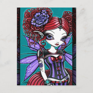 Rosie Twinkle Pixie Rose Tattoo Fairy Postcard Postkarte