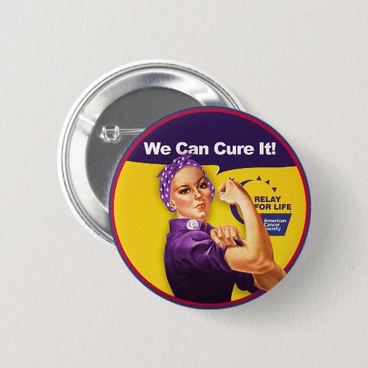 Rosie - wir können Knopf kurieren Button (Vorne & Hinten)