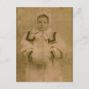 Rosie ZARFOS, bereit für Schnee, circa 1895 Postkarte