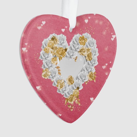 Rosie's Rose Herz Ornament (Vorderseite)