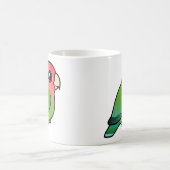 Rosig-gesichtiger Lovebird Kaffeetasse (Mittel)