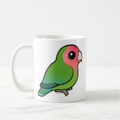 Rosig-gesichtiger Lovebird Kaffeetasse (Links)