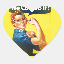 rosig Herz-Aufkleber