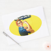 rosig ovaler aufkleber (Umschlag)