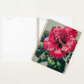 Rosige Blumenillustration Planer (Anzeige)