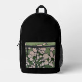 Rosige Blütenkaskade Bedruckter Rucksack (Vorderseite)