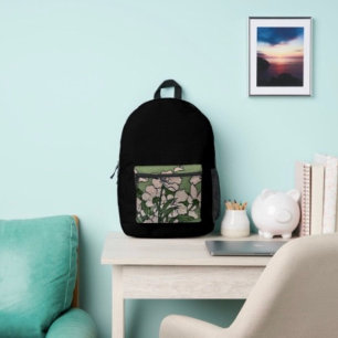 Rosige Blütenkaskade Bedruckter Rucksack