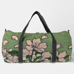 Rosige Blütenkaskade-Duffel-Tasche Duffle Bag