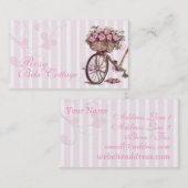 Rosige Fahrrad-Visitenkarten Visitenkarte (Vorne/Hinten)