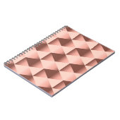 Rosige Geometrie: blasses abstraktes Motiv. Notizblock (Linke Seite)
