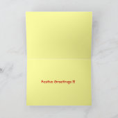 Rosige Robin-Weihnachtskarten Feiertagskarte (Innenseite)