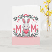 Rosige Wangen Mutter Karte (Gelbe Blume)