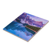 Rosige Wolken vor Sonnenaufgang in Moraine See Fliese (Seite)