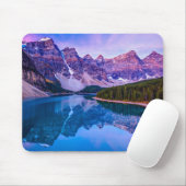 Rosige Wolken vor Sonnenaufgang in Moraine See Mousepad (Mit Mouse)