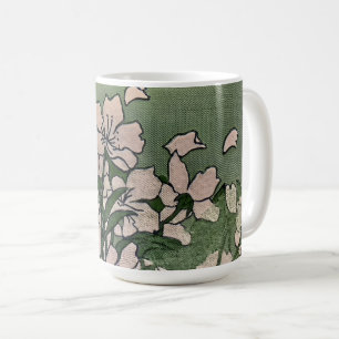 Rosiger Blüten Grün Kaffeetasse
