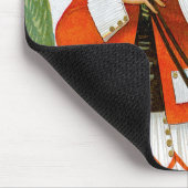 Rosiger Regenschirm Mousepad (Ecke)