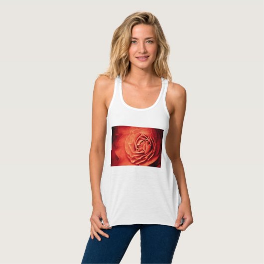 rosiges Leben Tank Top (Vorderseite Vollansicht)