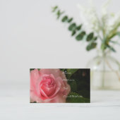 Rosiges Rosa Visitenkarte (Stehend Vorderseite)