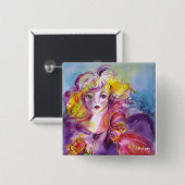 ROSINA / Venezianischer Maskenball Button (Vorne & Hinten)