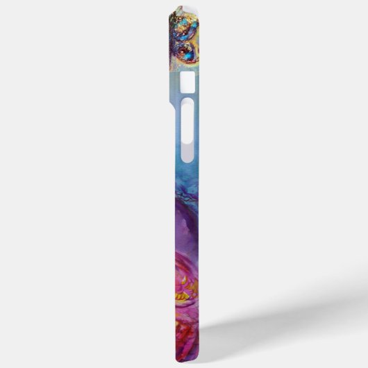 ROSINA/Young Girl mit Rose und Papagei Case-Mate iPhone Hülle (Rückseite / Links)