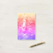 ROSINA/Young Girl mit Rose und Papagei Post-it Klebezettel (Auf Schreibtisch)