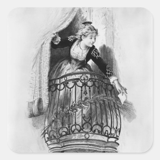 Rosine Quadratischer Aufkleber (Vorderseite)