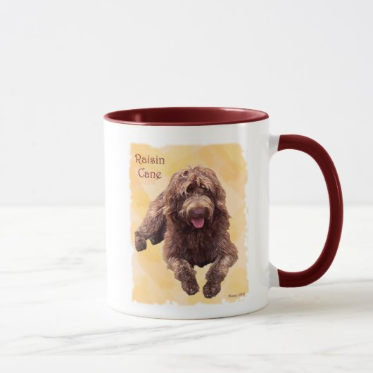 Rosine zazzle 600 dpi, Bucht LakeLabradoodles Tasse (Rechts)
