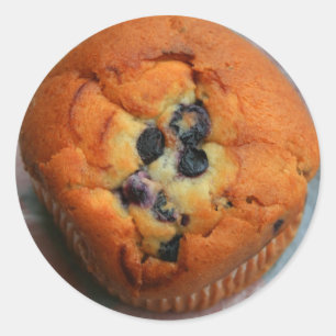 Rosinen-Muffin-Aufkleber Runder Aufkleber