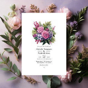 Rosinen- und Kiefernblüten-Winterhochzeit Einladung
