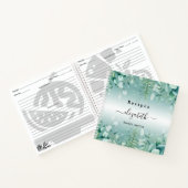 Rosinenblättriger Eukalyptus-Grünwaldname Notizblock (Innenseite)