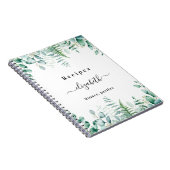 Rosinenblättriger Eukalyptus-Waldename Notizblock (Rechte Seite)