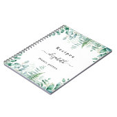 Rosinenblättriger Eukalyptus-Waldename Notizblock (Linke Seite)