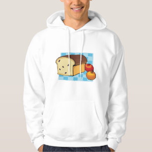 Rosinenbrotlaib und rote Äpfel Hoodie