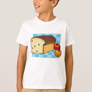 Rosinenbrotlaib und rote Äpfel T-Shirt
